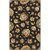 9' x 12' Black and Brown Contemporary Hand Tufted Floral Rectangular Wool Area Throw Rug - IMAGE 1