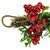6' Glittered Artificial Boxwood, Pine Cone and Red Berry Christmas Garland- Unlit - IMAGE 3