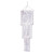 Pack of 6 Shimmering 3-Tier Opalescent Metallic Chandelier Hanging Party Decorations 4' - IMAGE 1