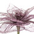 23" Plum Purple Glittered Poinsettia Artificial Christmas Spray - IMAGE 2