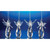 Icy Assorted Praising Angel Christmas Ornaments - 4" - Pack of 8 - IMAGE 2