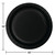 Club Pack of 240 Black Velvet Paper Party Banquet Dinner Plates 10" - IMAGE 2