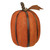 12" Burnt Orange Burlap Pumpkin with Bamboo Thanksgiving Table Decoration - IMAGE 1