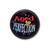 Birthday "Aged to Perfection" Blinking Button Party Favors - 2.5" - Black and Red - Set of 6 - IMAGE 1