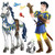Prince with Steed Wall Decoration Props - 63.5" - Pack of 24 - IMAGE 1