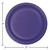Disposable Round Luncheon Party Paper Plates - 7" - Purple - Club Pack of 96 - IMAGE 2