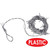 Barbed Wire Halloween Garland - 12' - Silver - Pack of 12 - IMAGE 3