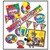 Pack of 6 Yellow and Pink Happy Birthday Kit Party Tabletop Decors 9" - IMAGE 1