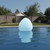 10" Chill Lite Floating Swimming Pool Choose-A-Color Egg-Shaped Light - IMAGE 3