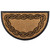 Black and Brown Swirl Half Round Doormat 17" x 29" - IMAGE 2