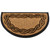 Black and Brown Swirl Half Round Doormat 17" x 29" - IMAGE 4