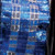 Blue and Silver Checkered Abby French Wired Edge Craft Ribbon 1.5" x 27 Yards - IMAGE 1