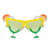 Pack of 6 Yellow and Green Margarita Party Eyeglasses Costume Accessories - One Size - IMAGE 1