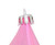 4ct Pink Solid Shatterproof Christmas Teardrop Finial Ornaments 5.25" - IMAGE 2