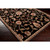2' x 3.25' Floral Black and Brown Shed-Free Rectangular Area Throw Rug