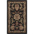 2' x 3.25' Floral Black and Brown Shed-Free Rectangular Area Throw Rug - IMAGE 1