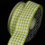 Green and White Gingham Wired Craft Ribbon 1.5" x 27 Yards - IMAGE 1