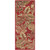 3' x 8' Paisley Red and Green Shed-Free Area Throw Rug Runner - IMAGE 1
