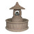25.5" Brown LED Lighted Asian Inspired Pagoda Outdoor Patio Water Fountain - IMAGE 1