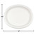 Oval Disposable Paper Party Banquet Dinner Plates - 12" - White - Club Pack of 96 - IMAGE 2