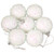 7ct White and Pink Iridescent Bristled Shatterproof Christmas Ball Ornaments 1.5" (35mm) - IMAGE 1