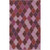 2' x 3' Moroccan Meditation Pink and Egglplant Purple Hand Tufted Wool Area Throw Rug - IMAGE 1