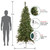 Real Touch™️ Pre-Lit Slim Canyon Pine Artificial Half Wall Christmas Tree - 7.5' - Clear Lights - IMAGE 3