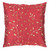 18" Red and Gold Contemporary Leaf Square Throw Pillow - Down Filler - IMAGE 1