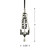 7" Black and White Artificial Pearl Dangle Christmas Pendant Ornament - IMAGE 5