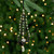 7" Black and White Artificial Pearl Dangle Christmas Pendant Ornament - IMAGE 1