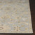 4' x 4' Elegant Leaves Slate Gray and Tan Brown Square Wool Area Throw Rug - IMAGE 5