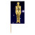 Club Pack of 12 Gold Statue Award Night Food or Decoration Party Picks 2.5" - IMAGE 1