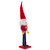 16.75" Red and Blue Dots Christmas Nutcracker Figurine