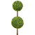 Two-Toned Double Sphere Artificial Boxwood Topiary Potted Plant - 48" - IMAGE 3