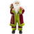 24" Red and Bright Green Standing Santa with Presents Christmas Figure - IMAGE 1