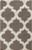 2' x 3' Gated Passage Taupe Gray and Cream White Hand Woven Wool Area Throw Rug - IMAGE 1