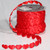 Red Fine Solid Hearts Craft Ribbon 0.75" x 20 Yards - IMAGE 2