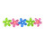 10-Count Pink and Green Flower Patio Garden Novelty Light Set, 6ft White Wire - IMAGE 1