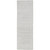 2.5' x 8' Shale Gray and White Hand Loomed Area Throw Rug Runner - IMAGE 1