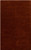 5' x 8' Solid Brown Hand Woven Wool Rectangular Area Throw Rug - IMAGE 1
