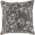 22" Gray and White Crazed Cycles Printed Square Throw Pillow - IMAGE 1