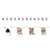 Club Pack of 12 Royal Flush Ace, King, Queen and Jack Playing Cards Pennant Banner 144" - IMAGE 1