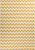 8' x 11' Valiant ZigZag Gold and Cream White Hand Woven Rectangular Wool Area Throw Rug - IMAGE 1