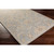 8' Floral Gray and Tan Brown Hand Tufted Round Wool Area Throw Rug
