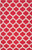 3.5' x 5.5' Gated Passage Red and White Hand Woven Wool Area Throw Rug - IMAGE 1