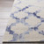 2.5' x 8' Cobalt Blue and Gray Contemporary Rectangle Area Throw Rug Runner - IMAGE 3
