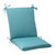 Solid Outdoor Patio Squred Edge Chair Cushion - 36.5" - Turquoise Blue - IMAGE 1
