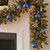 Matte and Glitter Swirled Shatterproof Christmas Ball Ornaments - 4" (100mm) - Royal Blue - 39ct - IMAGE 4