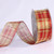 Red and Gold Metallic Tartan Wired Craft Ribbon 1.5" x 50 yards - IMAGE 1