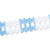 Club Pack of 12 Light Blue and White Tissue Garland Party Decoration 12' - IMAGE 1
